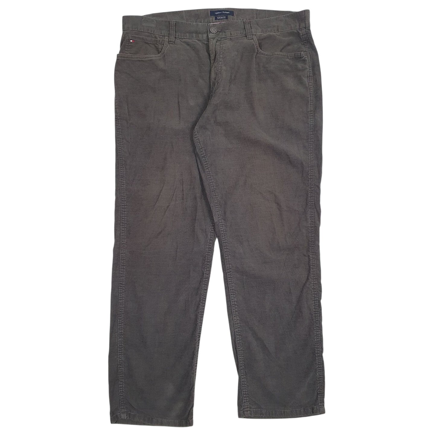 Mens Grey Tommy Hilfiger  Corduroy Trousers
