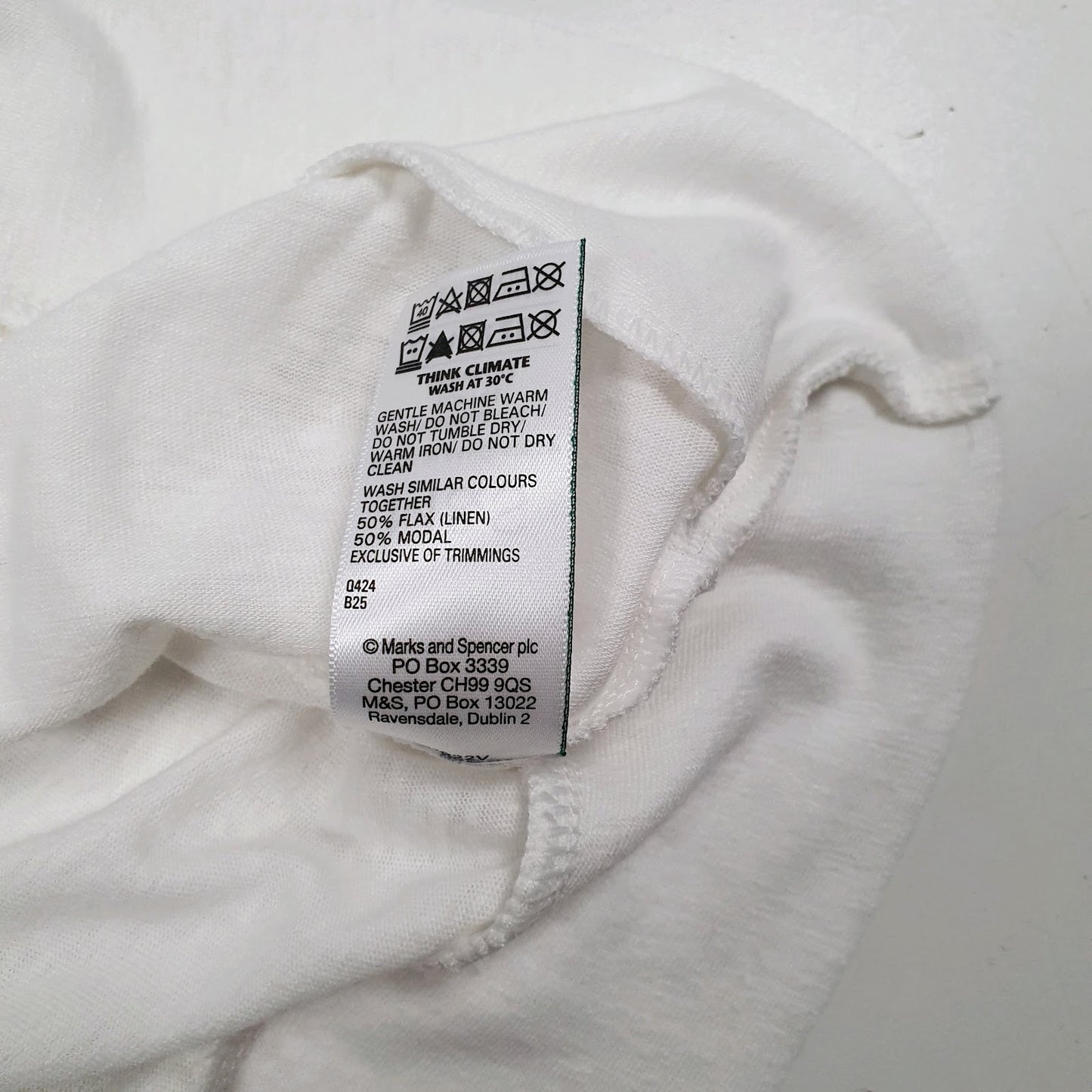 Womens White M&S   T Shirt