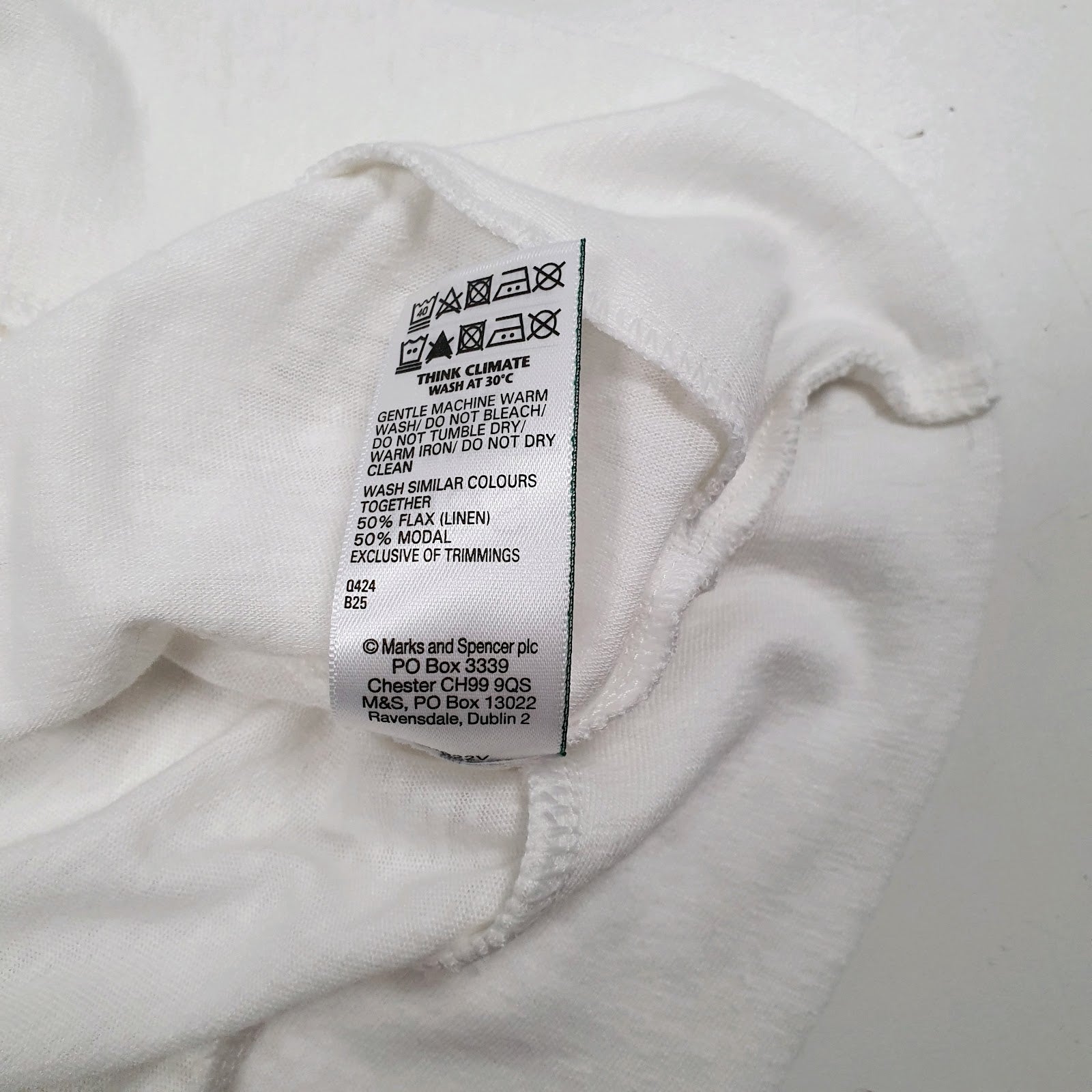 Womens White M&S   T Shirt