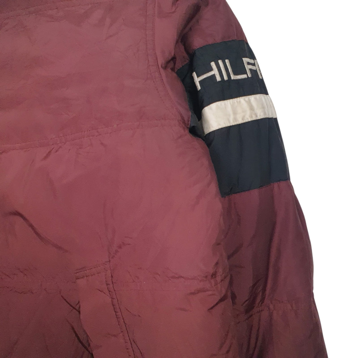Mens Burgundy Tommy Hilfiger Reversible  Coat