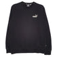 Mens Black Puma  Crewneck Jumper