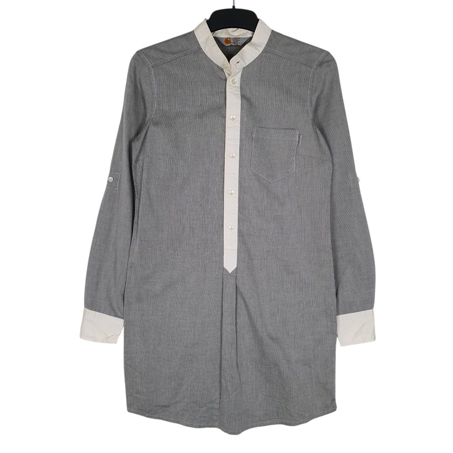 Womens Grey Carhartt Vintage 00s Long Sleeve Dress