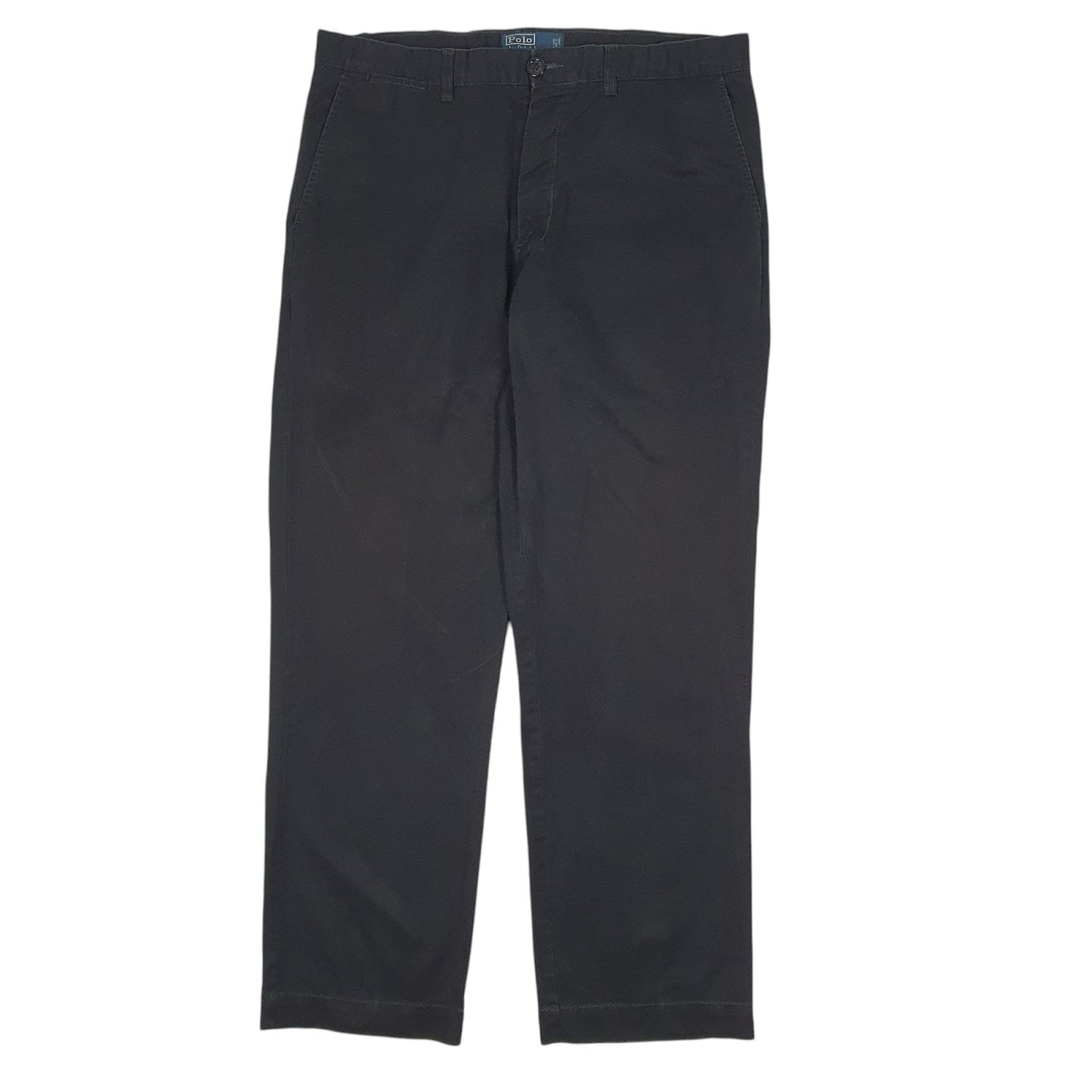 Mens Black Polo Ralph Lauren Preston Pant Chino Trousers
