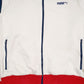 Mens White Puma  Full Zip Jumper