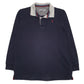 Mens Black Alvaro Moreno Rugby Long Sleeve Polo Shirt