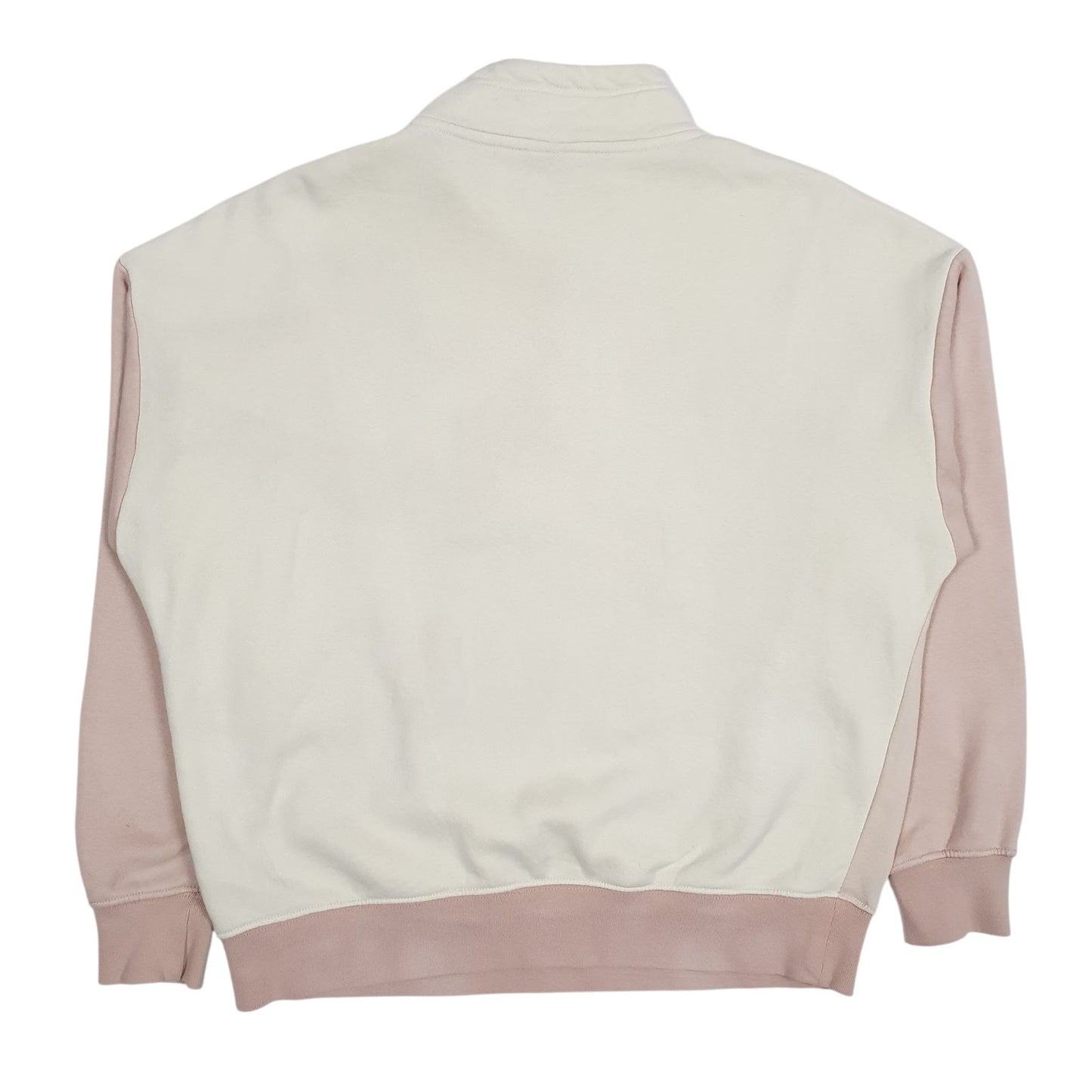 Mens Cream Nike Loose Quarter Zip Jumper