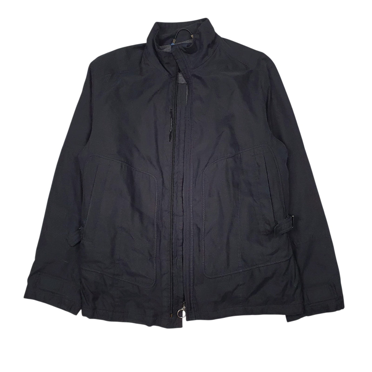 Mens Black Trussardi Fleece Lined  Coat