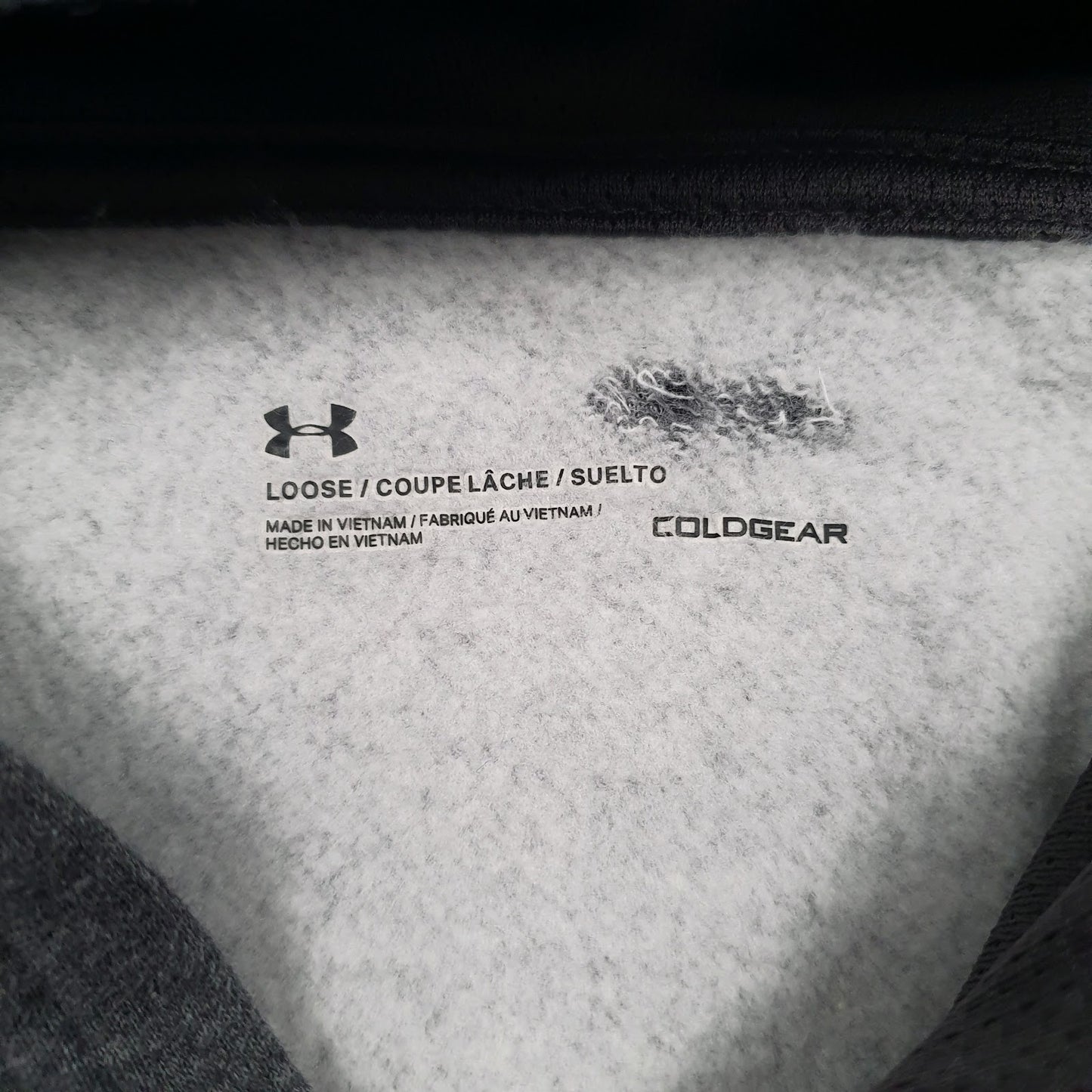 Mens Grey Under Armour Cold Gear Roots Volleyball Hoodie Jumper