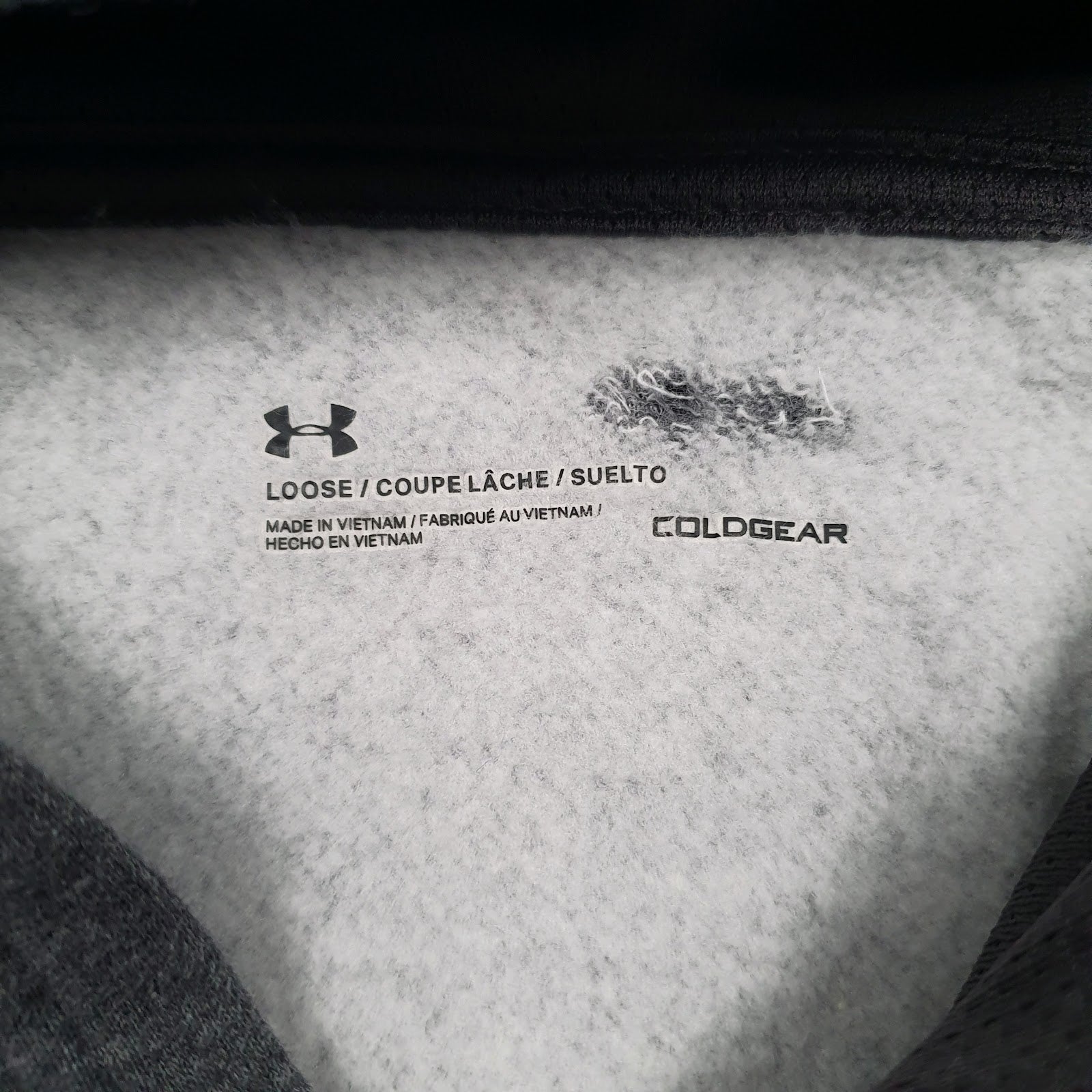 Mens Grey Under Armour Cold Gear Roots Volleyball Hoodie Jumper