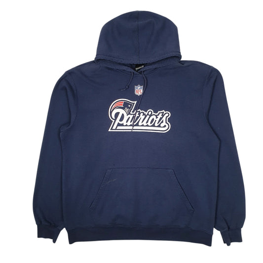 Mens Navy Reebok New England Patriots NFL Hoodie Jumper