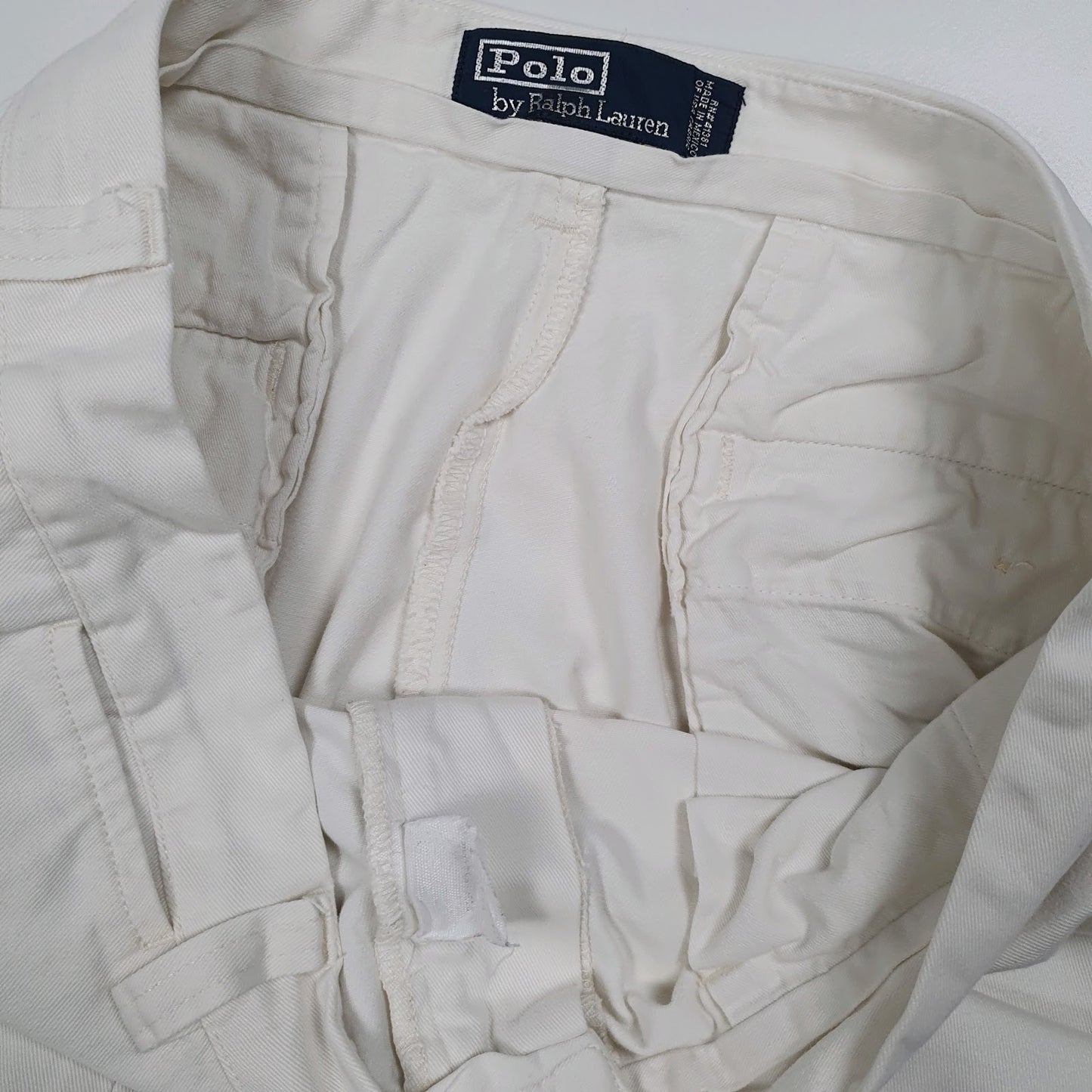 Mens White Polo Ralph Lauren Phillip Pant Vintage 90s  Trousers