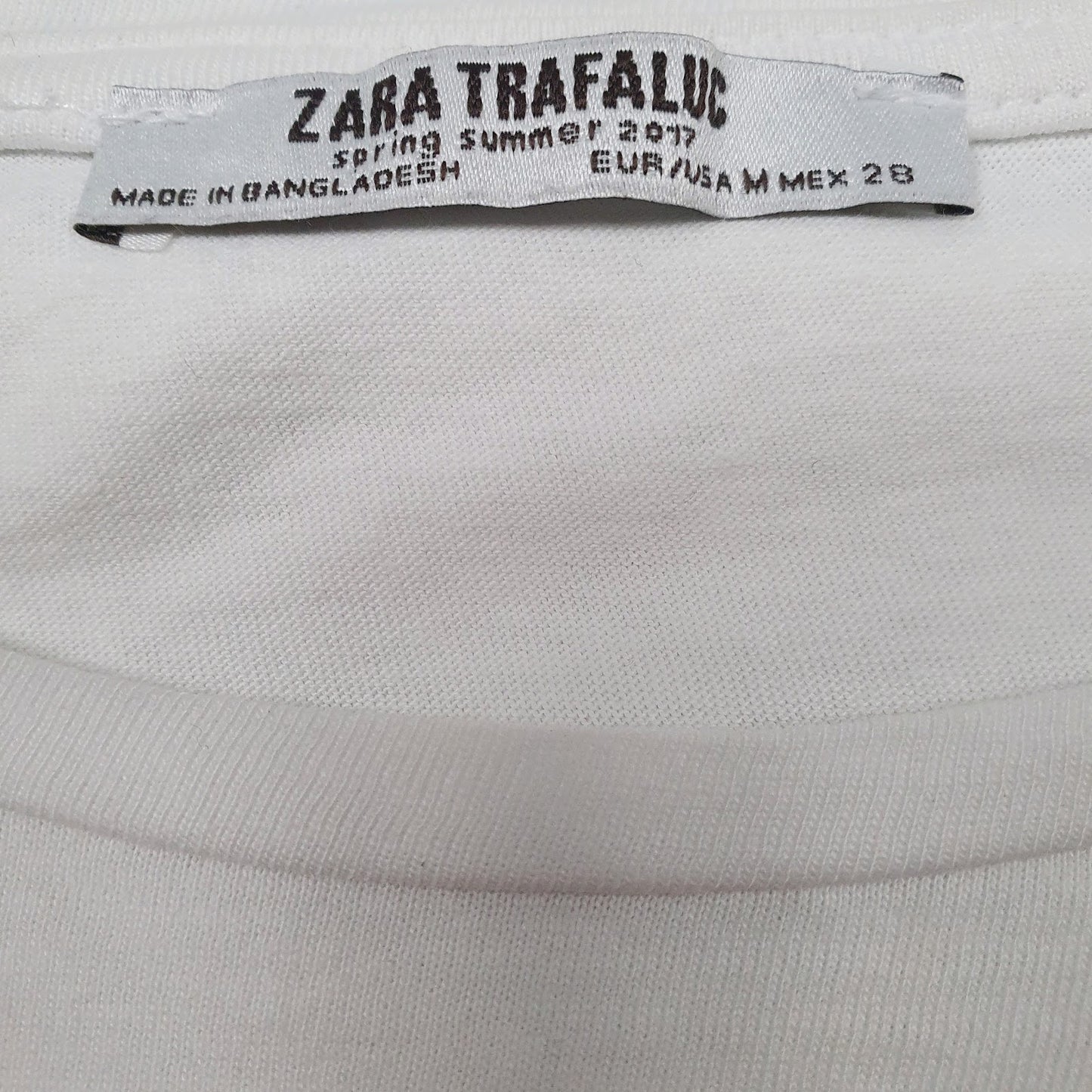 Womens White Zara   T Shirt