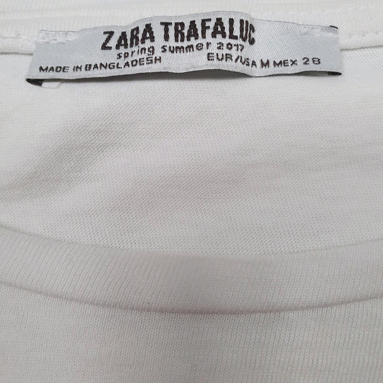 Womens White Zara   T Shirt