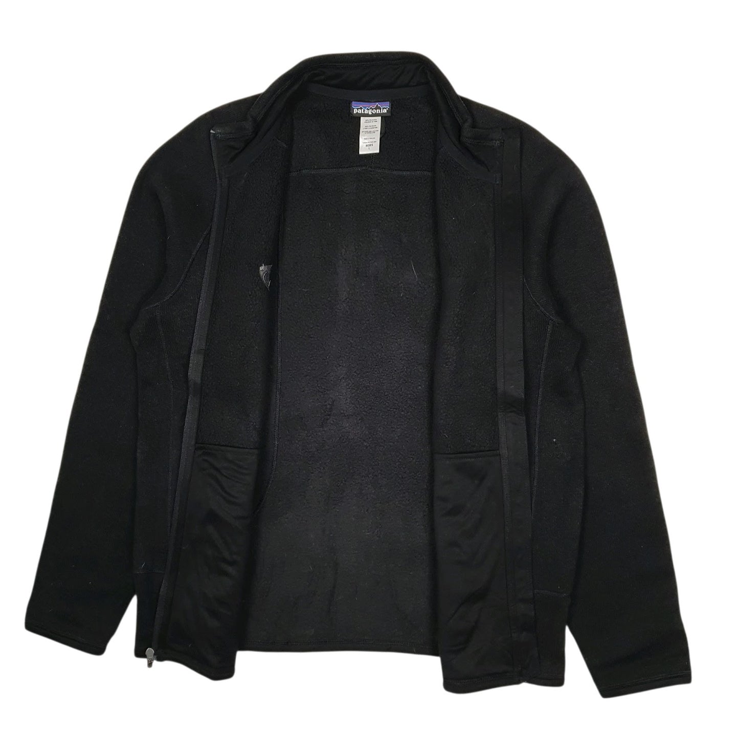 Mens Black Patagonia Better Sweater Full Zip Jumper
