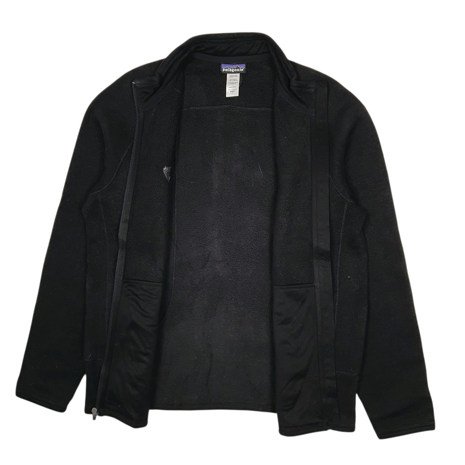 Mens Black Patagonia Better Sweater Full Zip Jumper