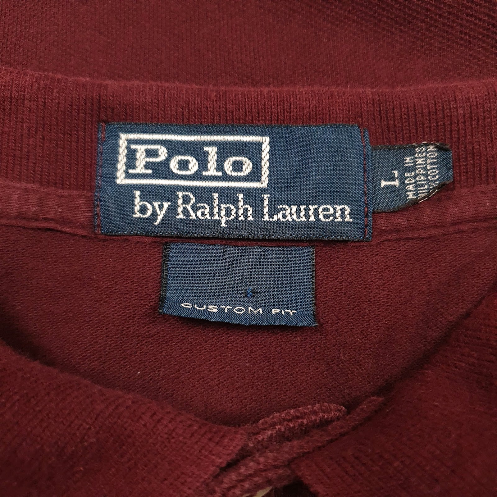 Mens Burgundy Polo Ralph Lauren   T Shirt