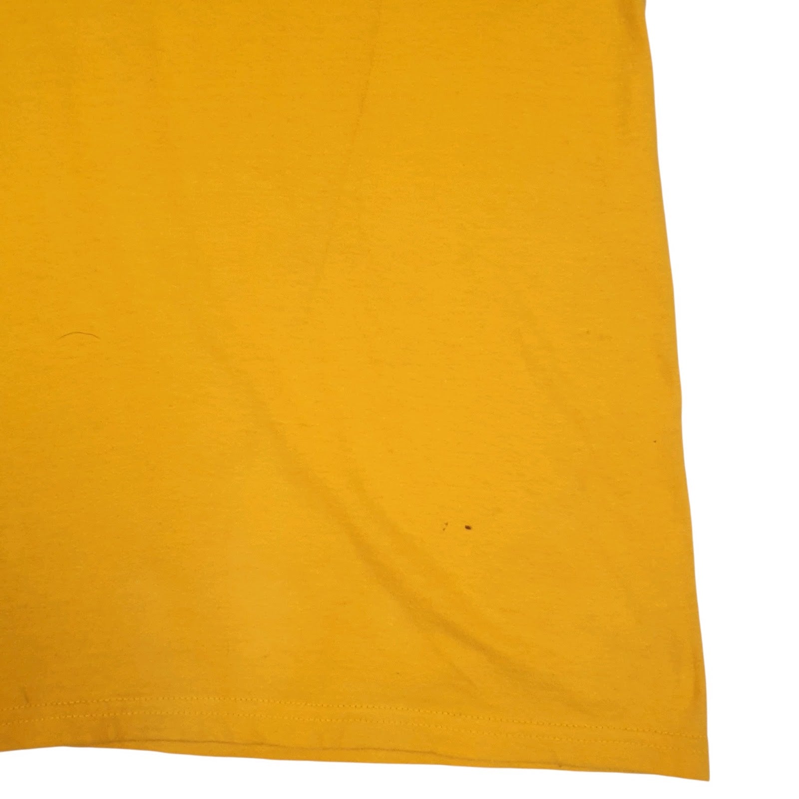 Mens Yellow Adidas Spellout  T Shirt