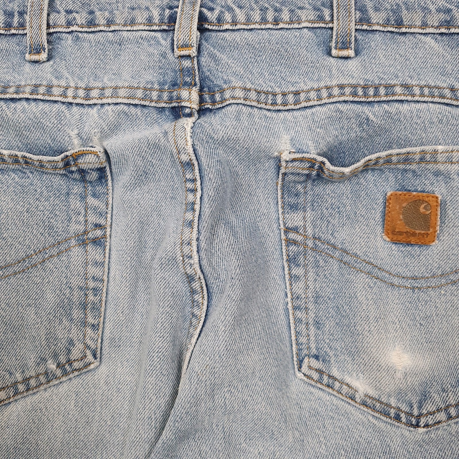 Mens Blue Carhartt   Jeans