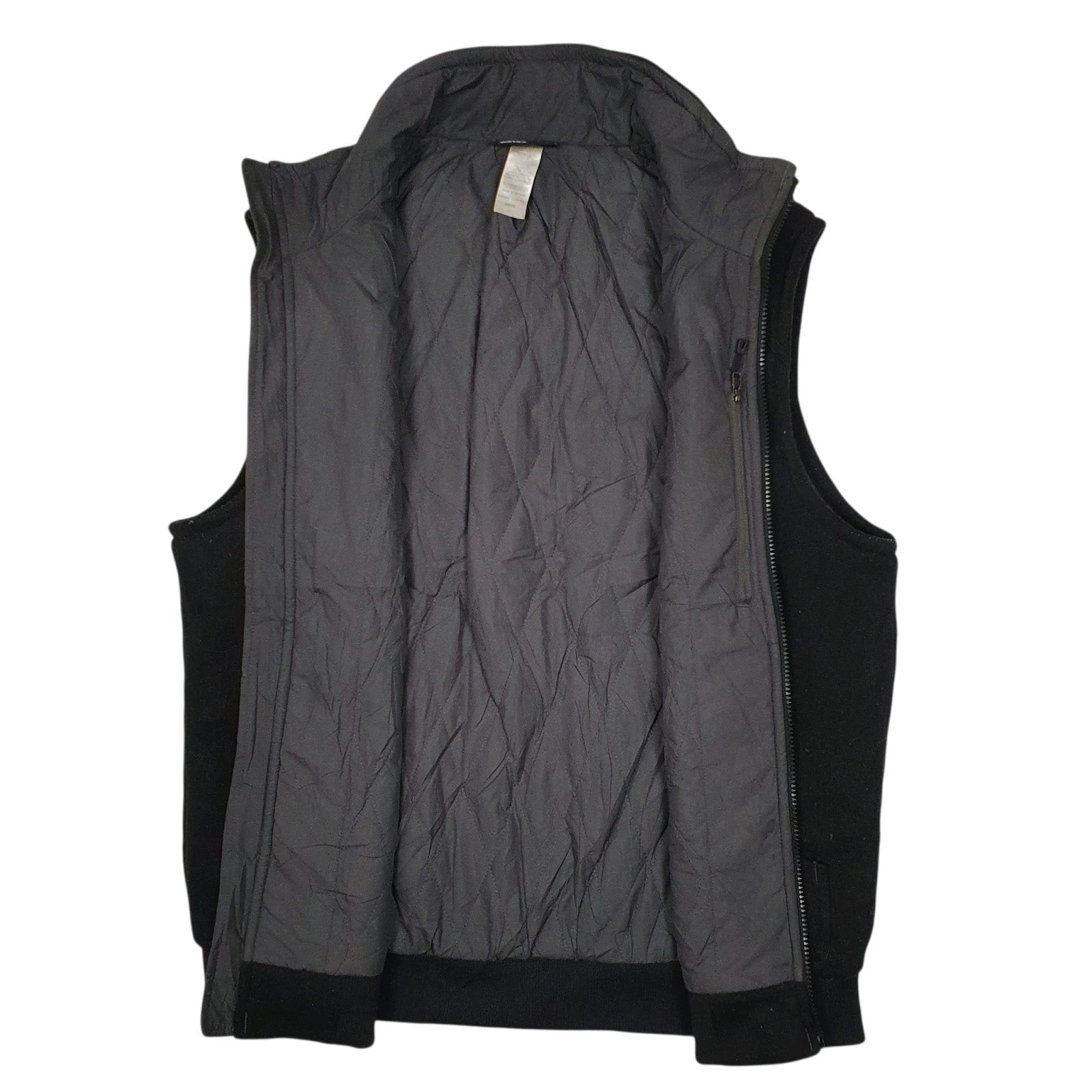 Mens Black Patagonia Quilt Lined Better Sweater Vest Bodywarmer  Coat