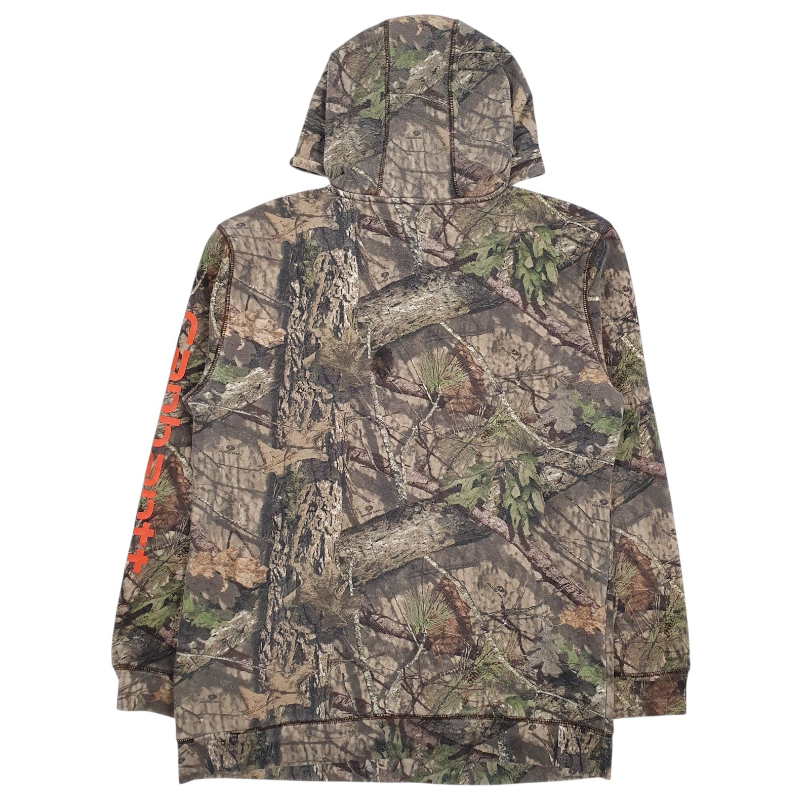 Mens Brown Carhartt Real Tree Mossy Oaks Lightweight Hoodie Jumper