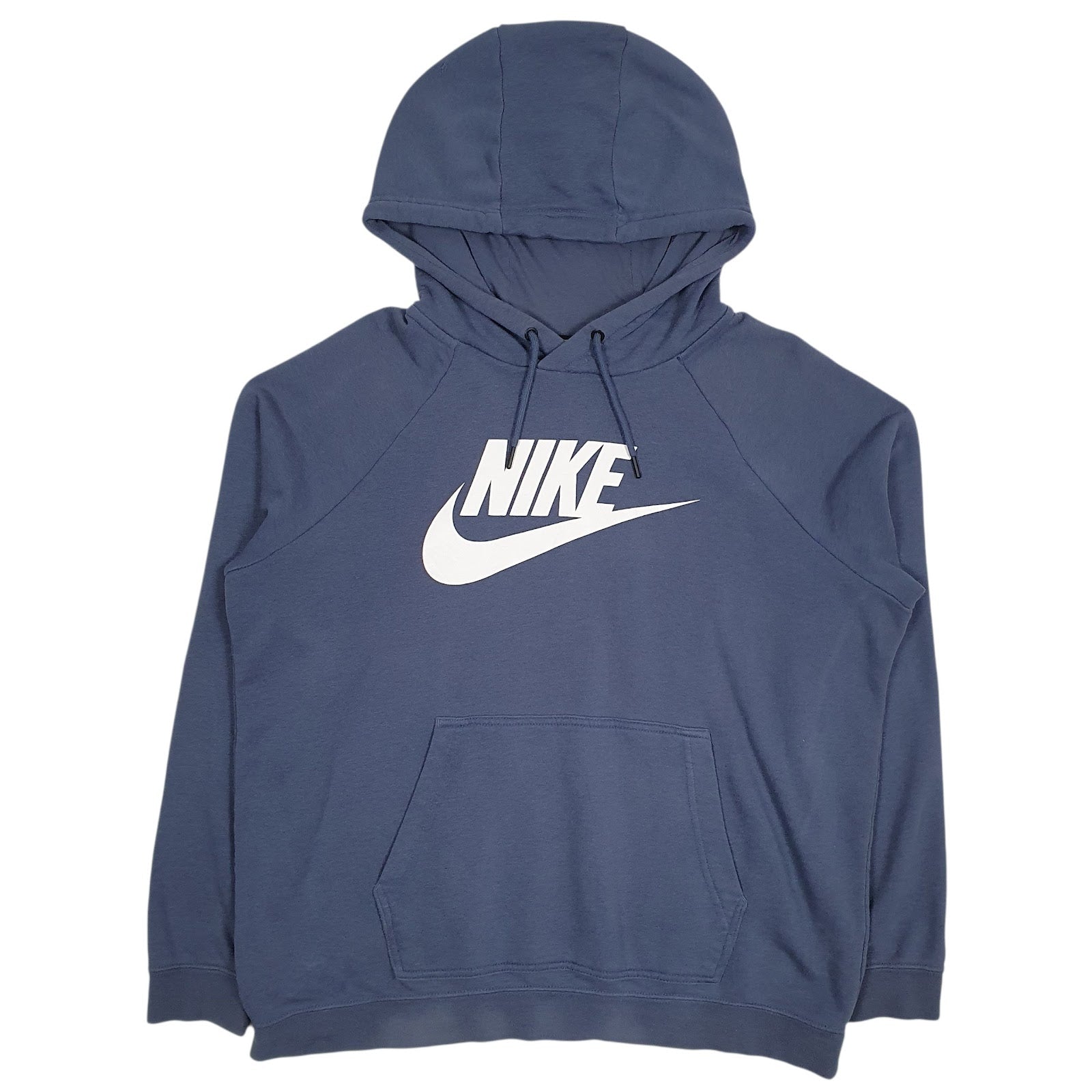 Mens Blue Nike Spellout Hoodie Jumper