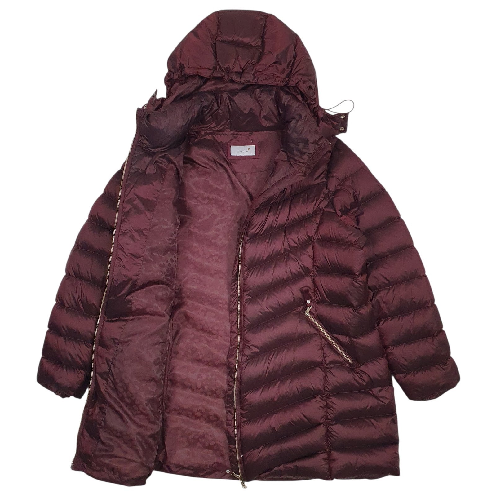 Womens Burgundy M&S Per Una  Coat