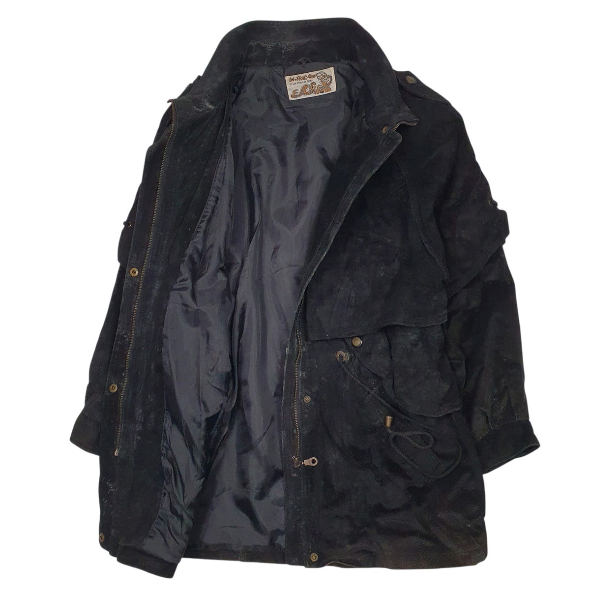 Womens Black In-Frac-Tion   Coat