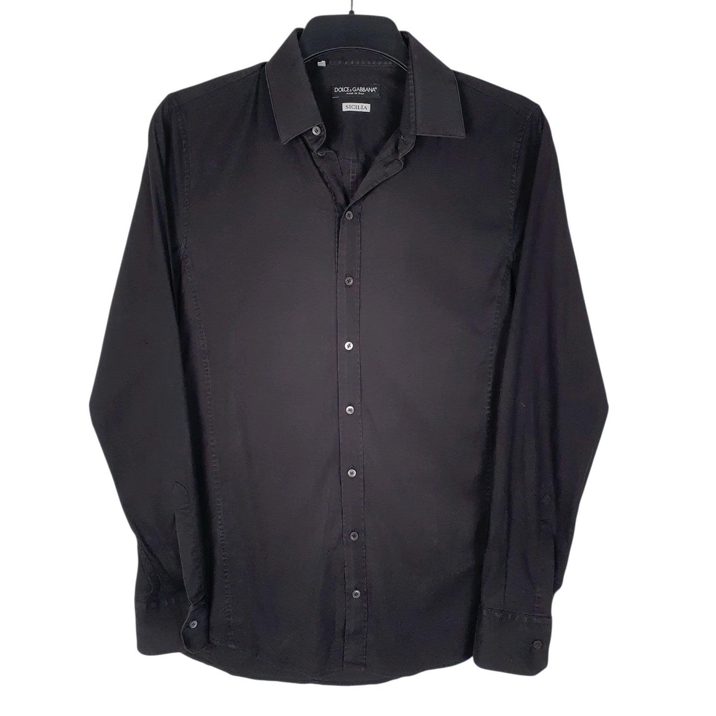 Mens Black Dolce & Gabbana  Long Sleeve Shirt