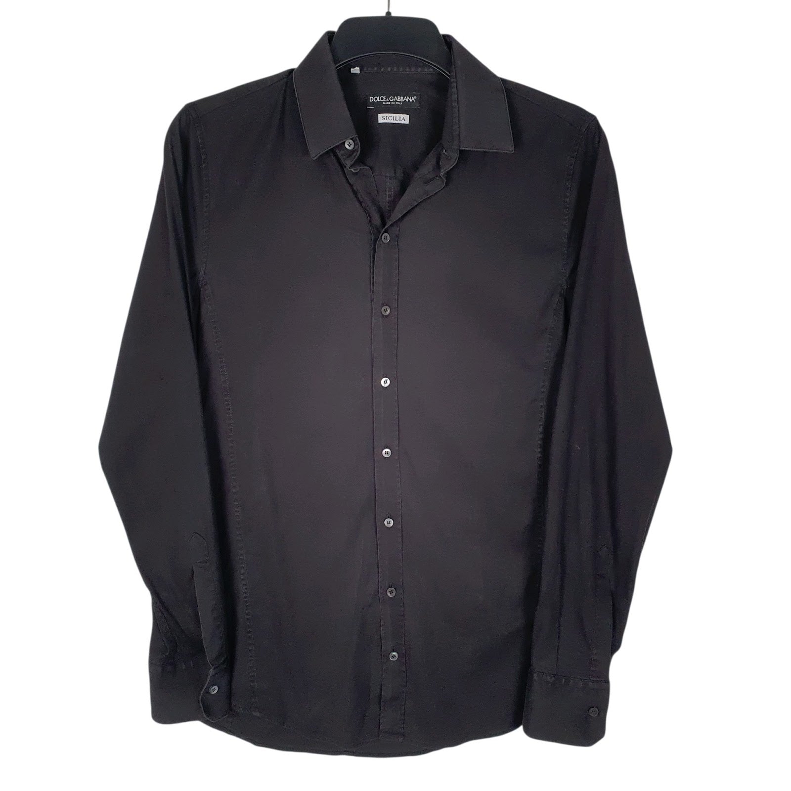 Mens Black Dolce & Gabbana  Long Sleeve Shirt