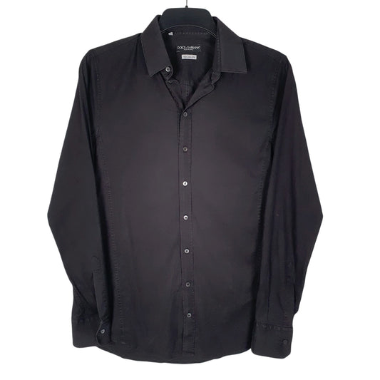 Mens Black Dolce & Gabbana  Long Sleeve Shirt