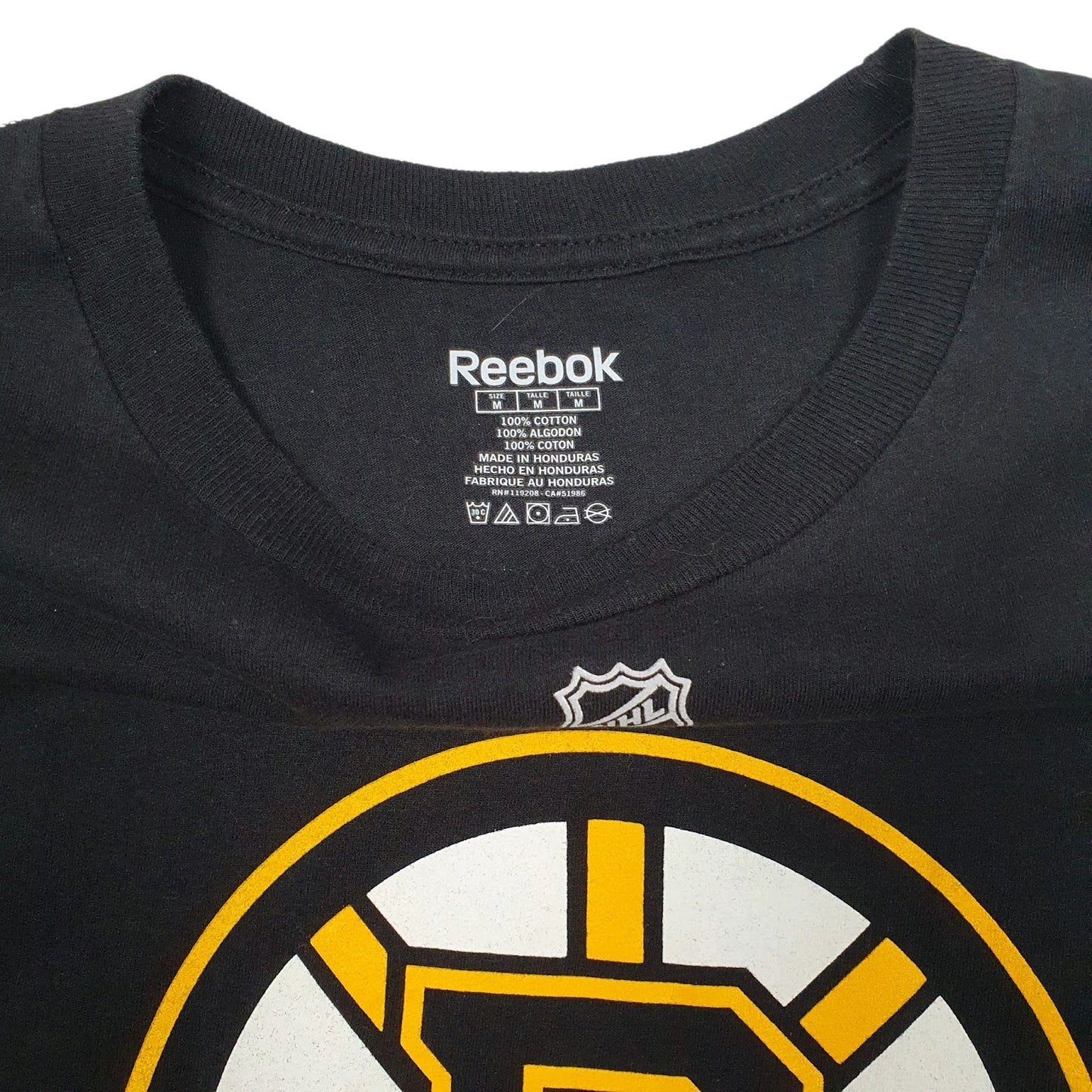 Mens Black Reebok NHL Hockey Boston Bruins Happy Gilmore  T Shirt