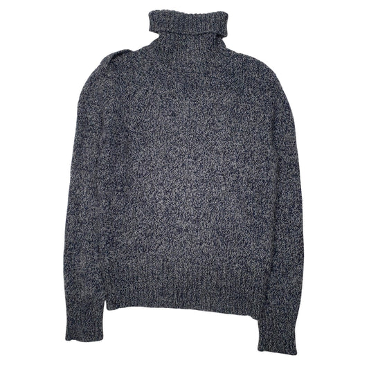 Mens Blue Benetton  Turtle Neck Jumper