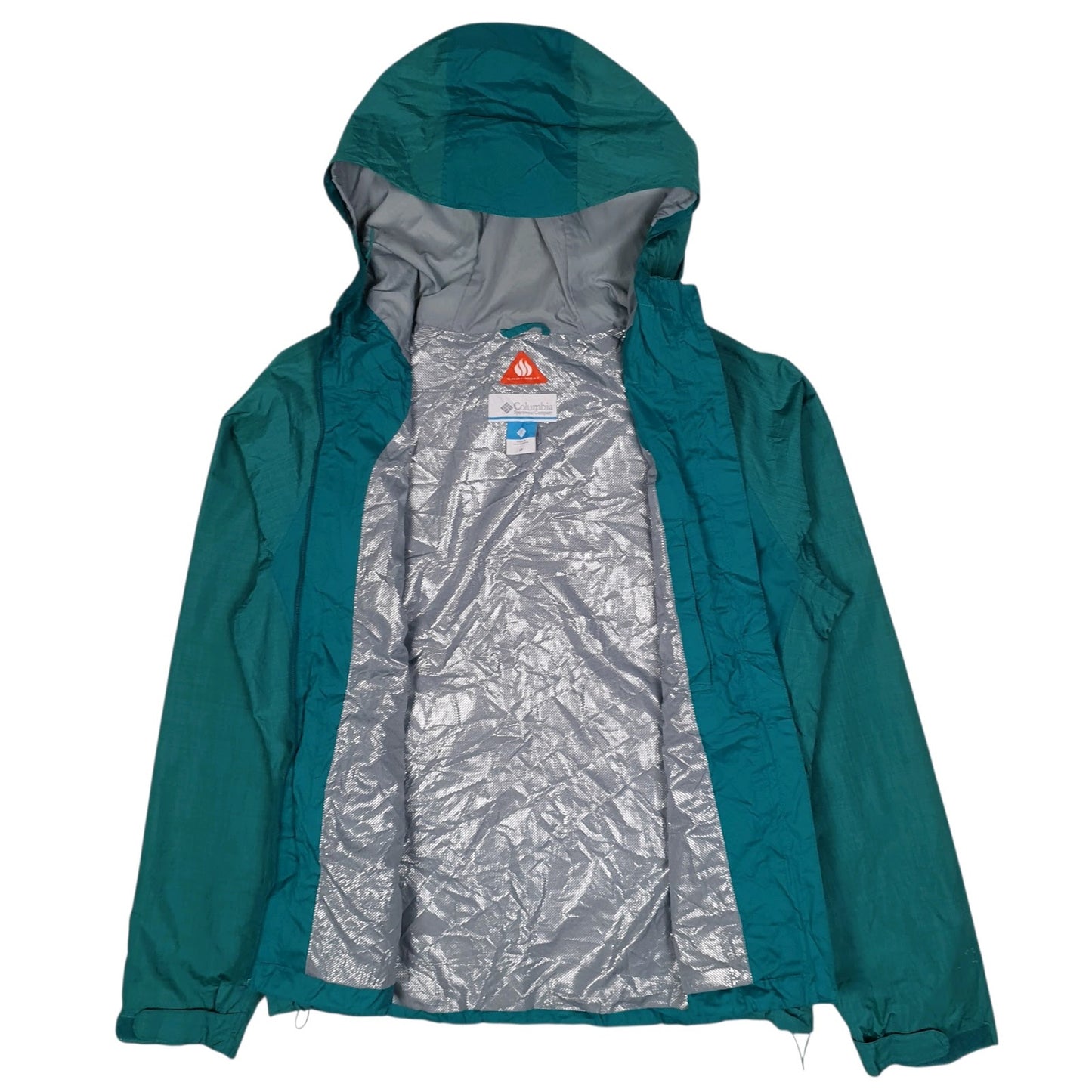 Womens Green Columbia Sportswear Company Omni Heat Hoodie Coat