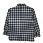 Mens Blue Dickies Quilted Plaid Vintage 2000s Hoodie Coat