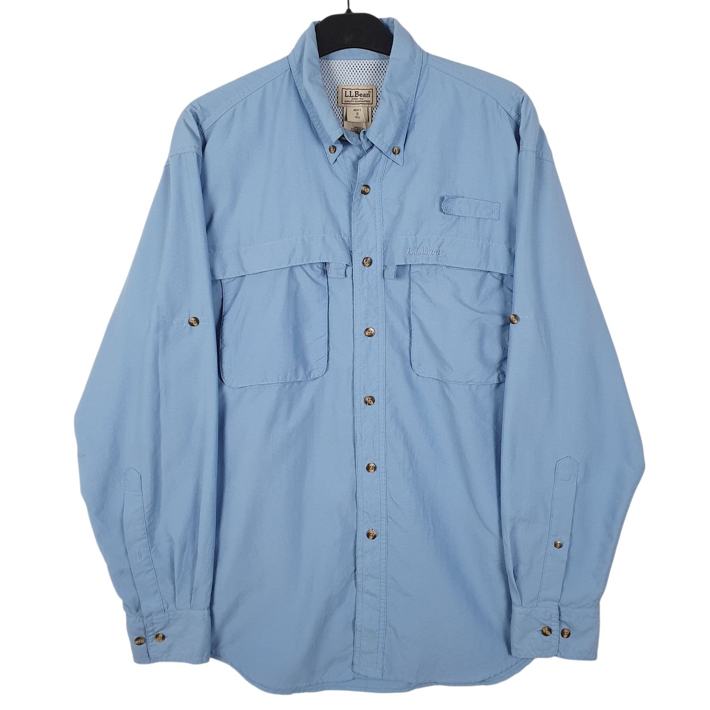 Mens Blue L.L.Bean  Long Sleeve Shirt