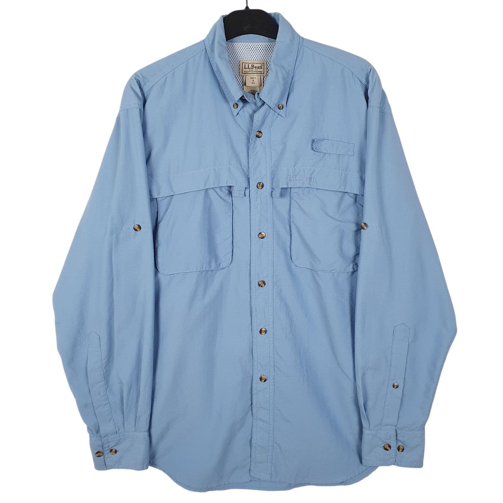 Mens Blue L.L.Bean  Long Sleeve Shirt