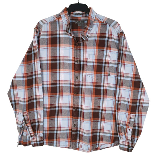 Mens Blue Eddie Bauer  Long Sleeve Shirt