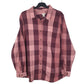 Womens Pink L.L.Bean Flannel Long Sleeve Shirt