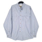 Mens Blue L.L.Bean Hiking Long Sleeve Shirt