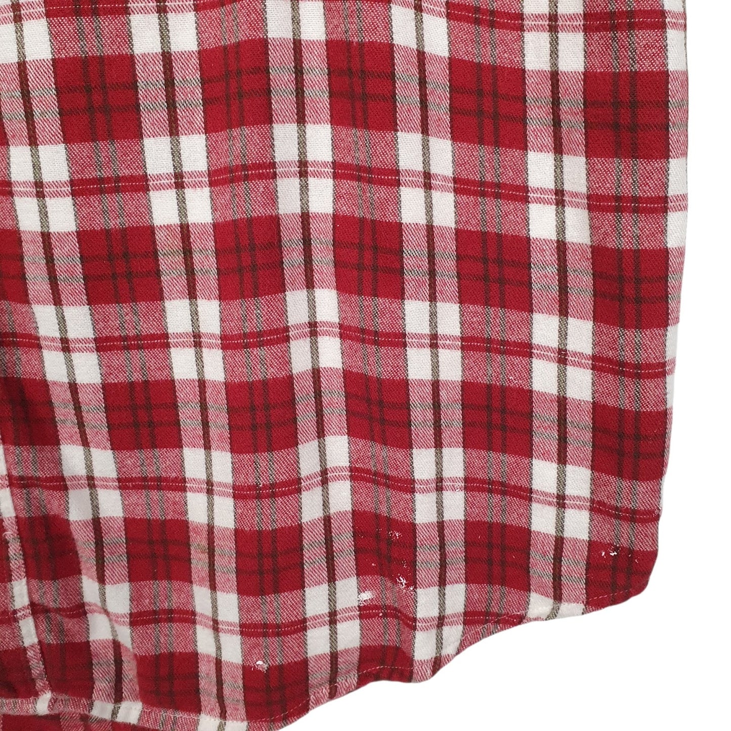 Mens Red L.L.Bean Flannel  Shirt