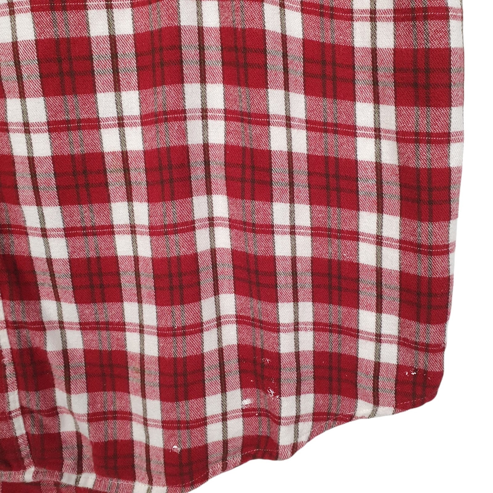 Mens Red L.L.Bean Flannel  Shirt
