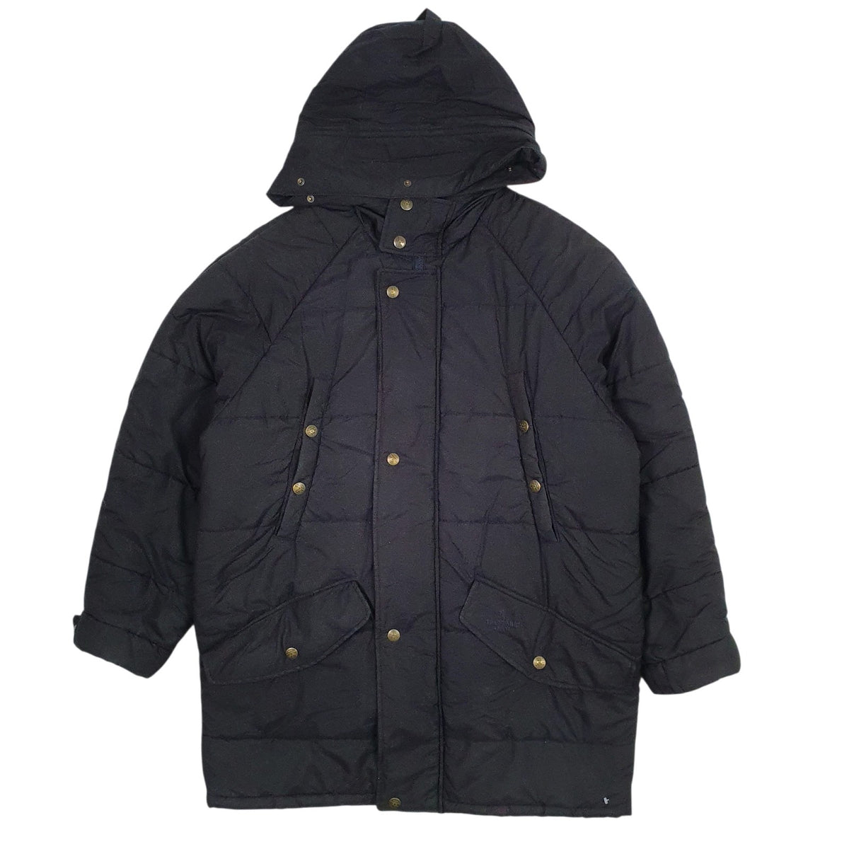 Mens Black Trussardi Parka Winter  Coat