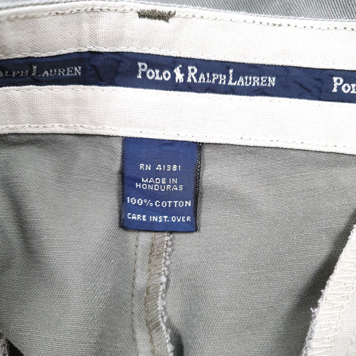Mens Grey Polo Ralph Lauren Pleated  Trousers
