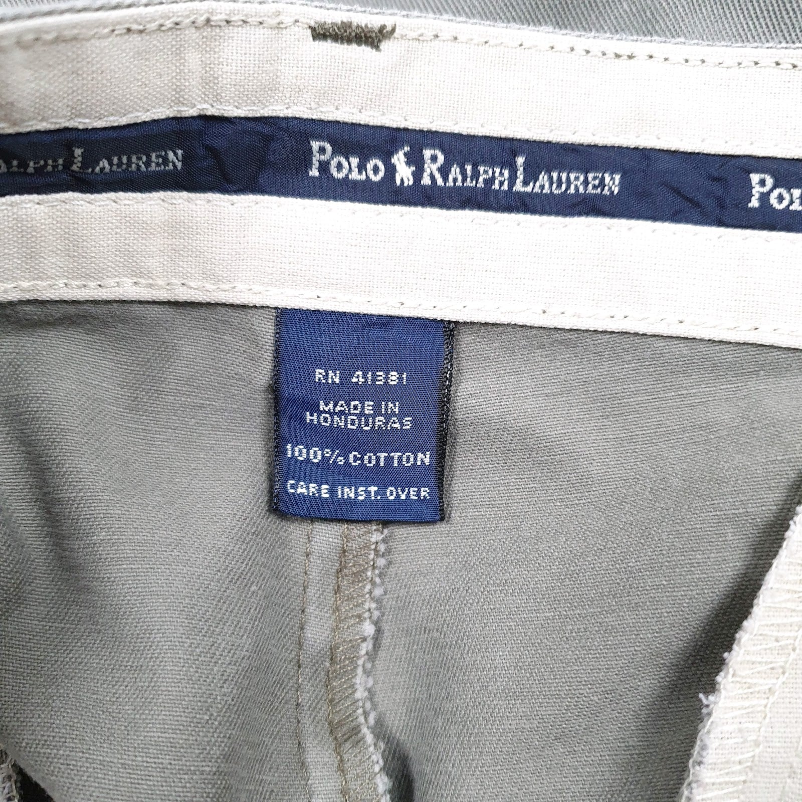 Mens Grey Polo Ralph Lauren Pleated  Trousers