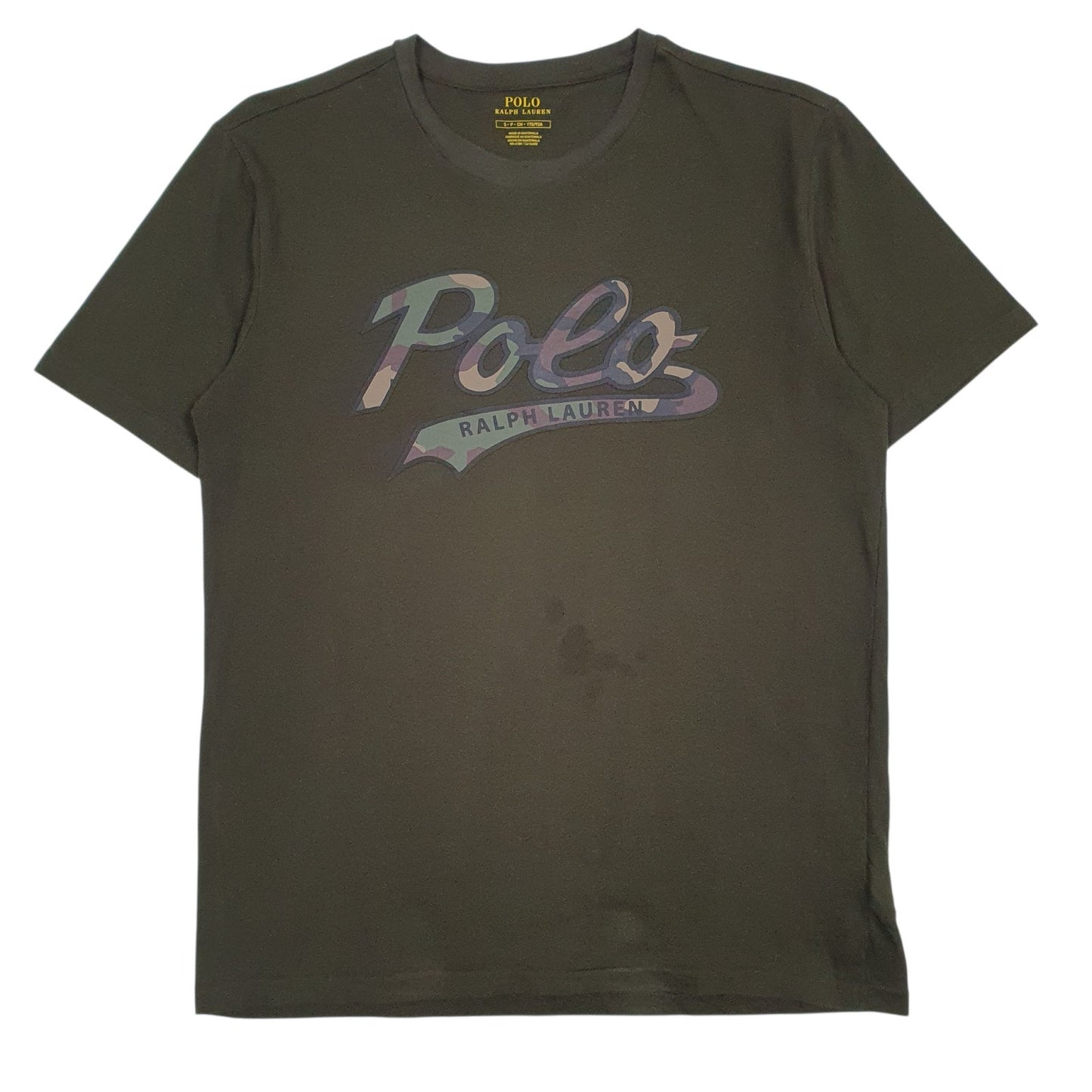 Mens Green Polo Ralph Lauren Spellout Short Sleeve T Shirt