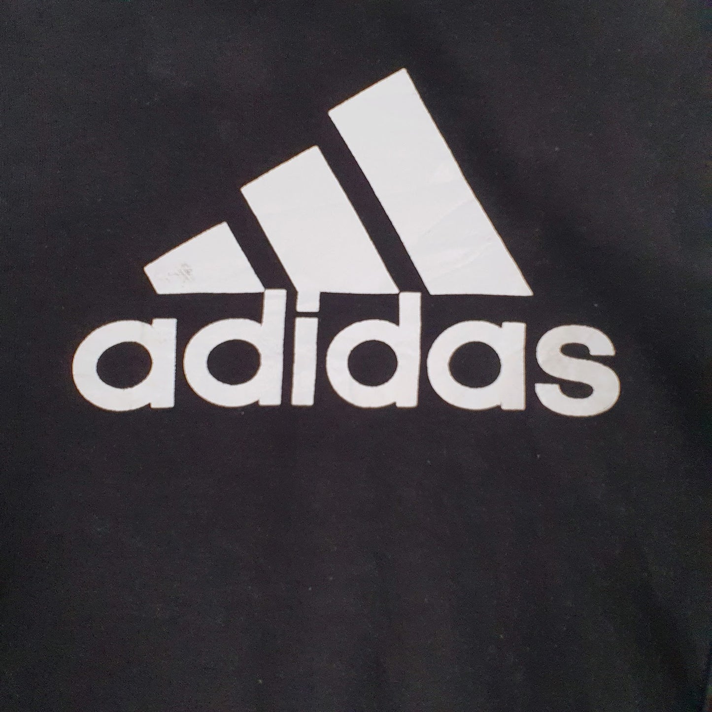 Womens Black Adidas Spellout Hoodie Jumper