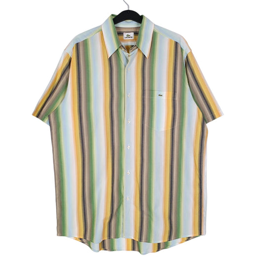Mens Green Lacoste  Short Sleeve Shirt