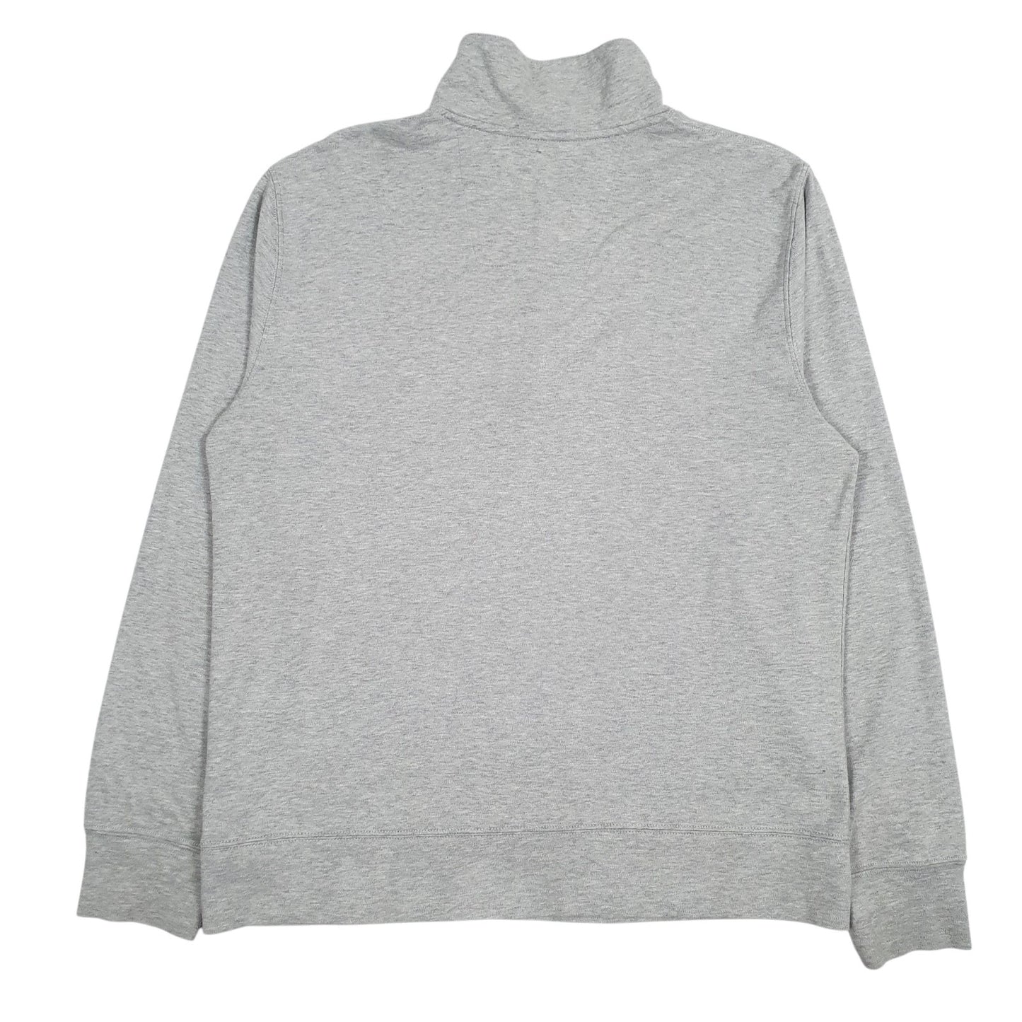 Mens Grey Nautica Lightweight Quarter Zip Jumper
