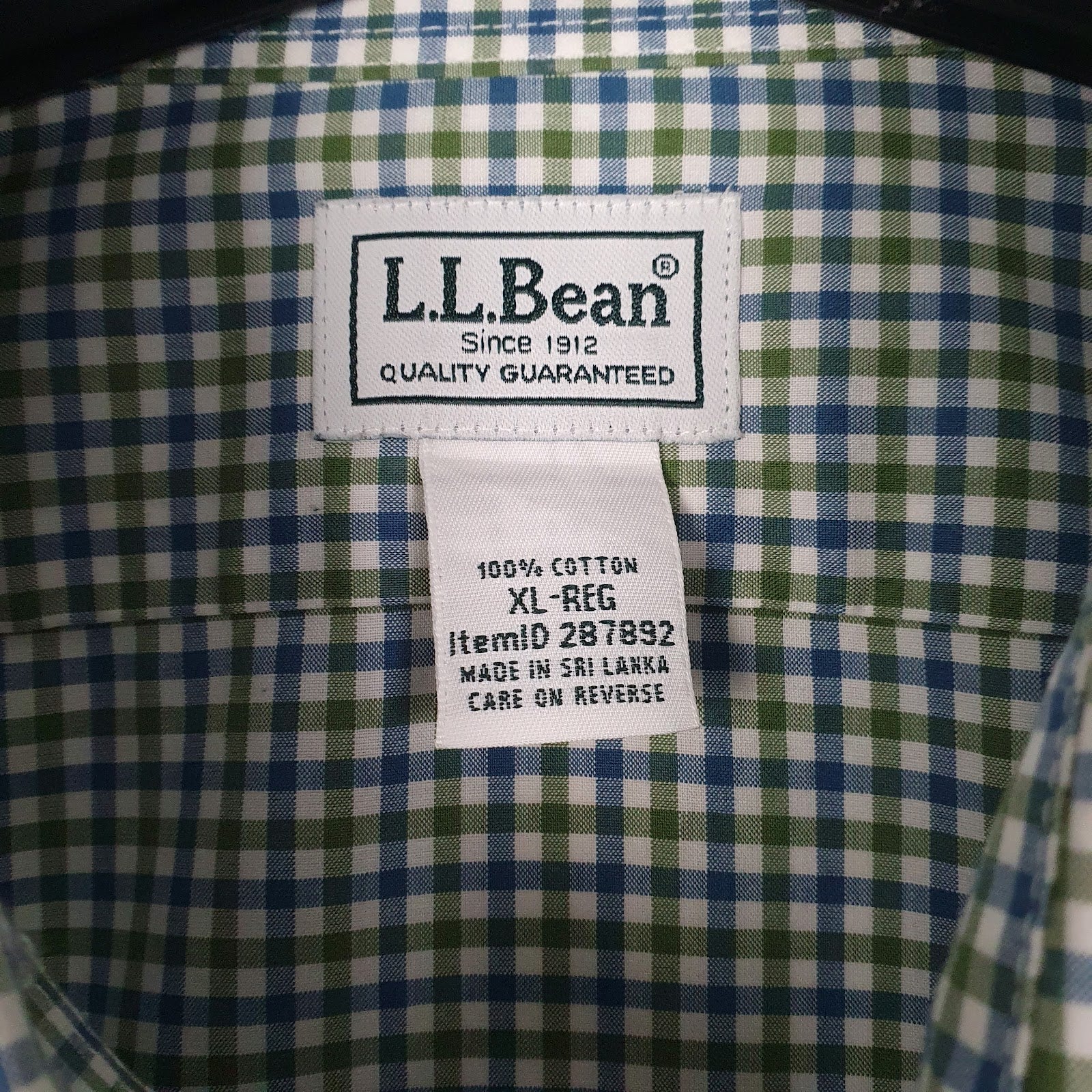 Mens Green L.L.Bean   Shirt