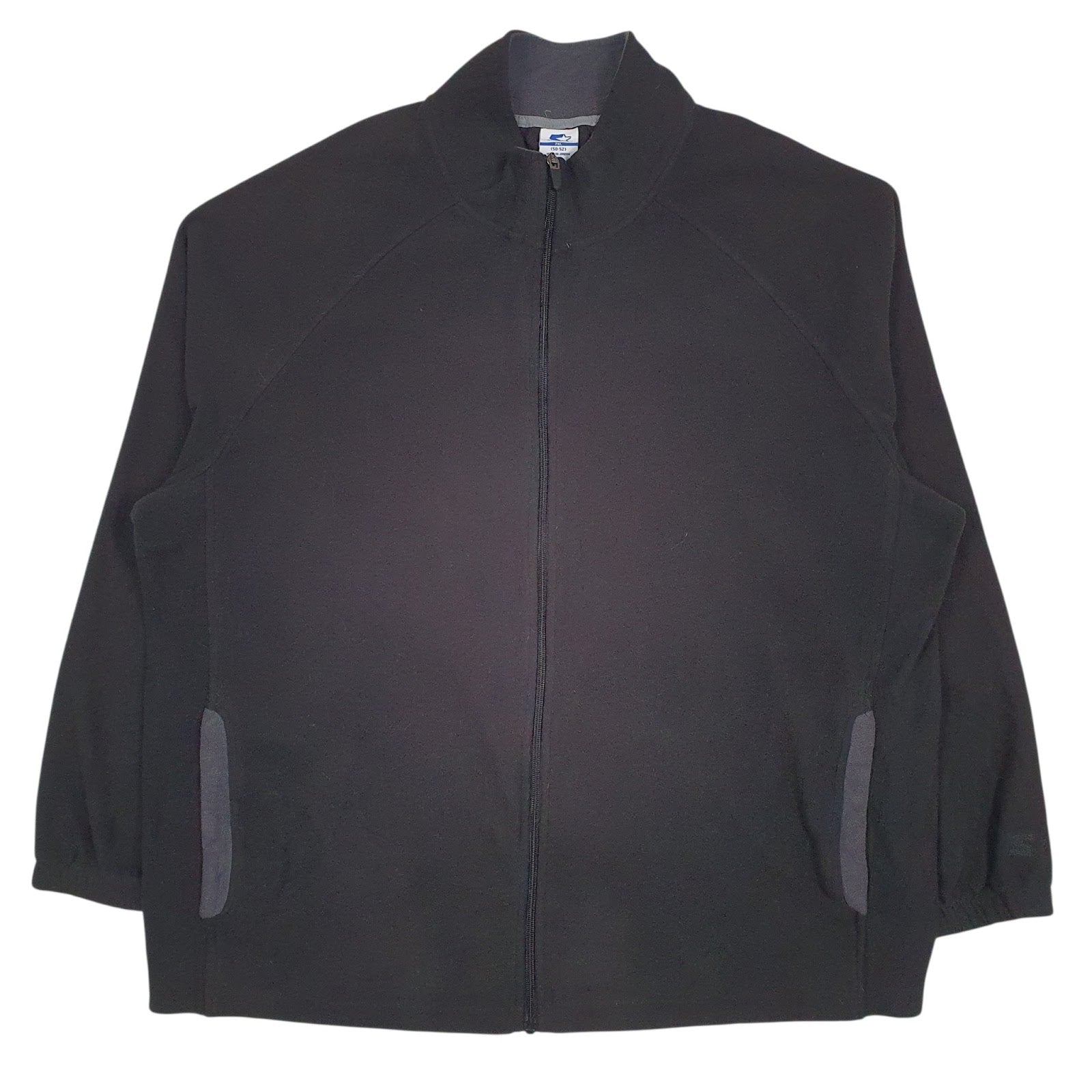 Mens Black Starter  Full Zip Jumper